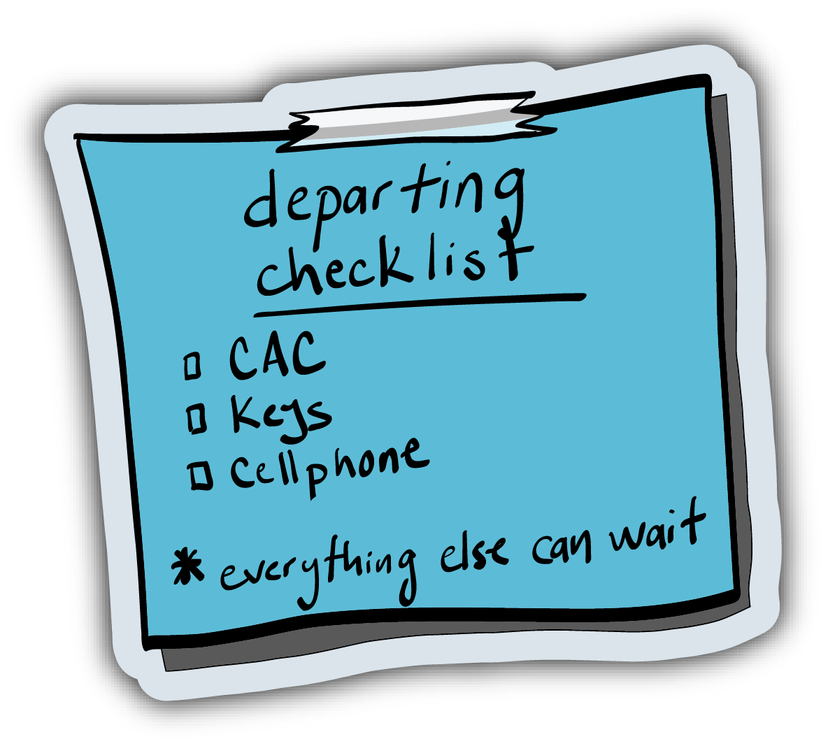Departing Checklist