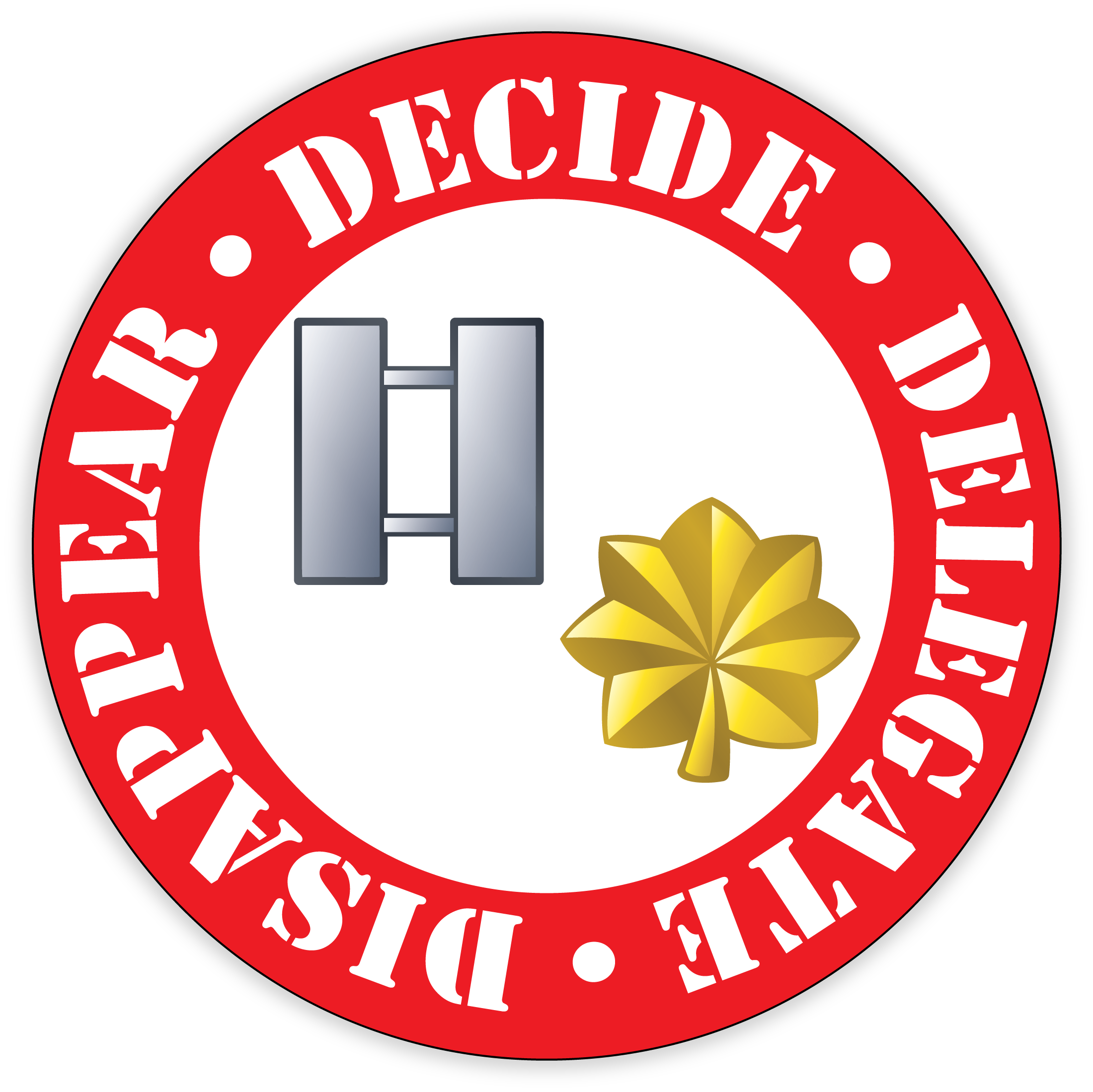 Decide. Delegate. Disappear. – Shipmate Stickers LLC