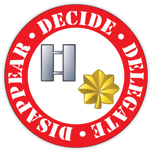 Decide. Delegate. Disappear.